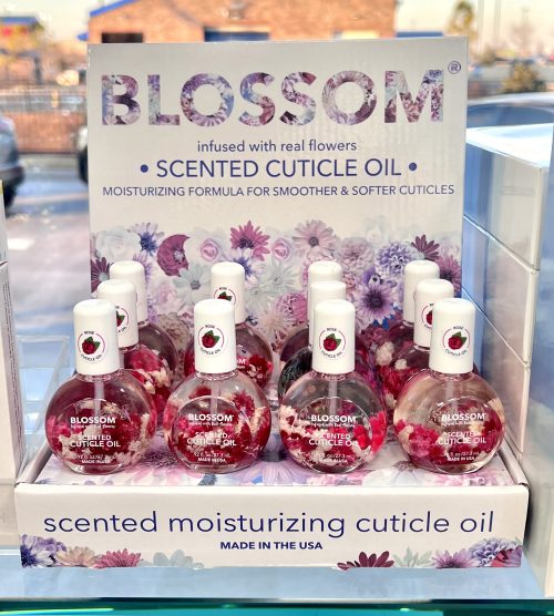 Blossom Scented Cuticle Oil (0.92 oz) infused with REAL flowers - made in USA (Rose)